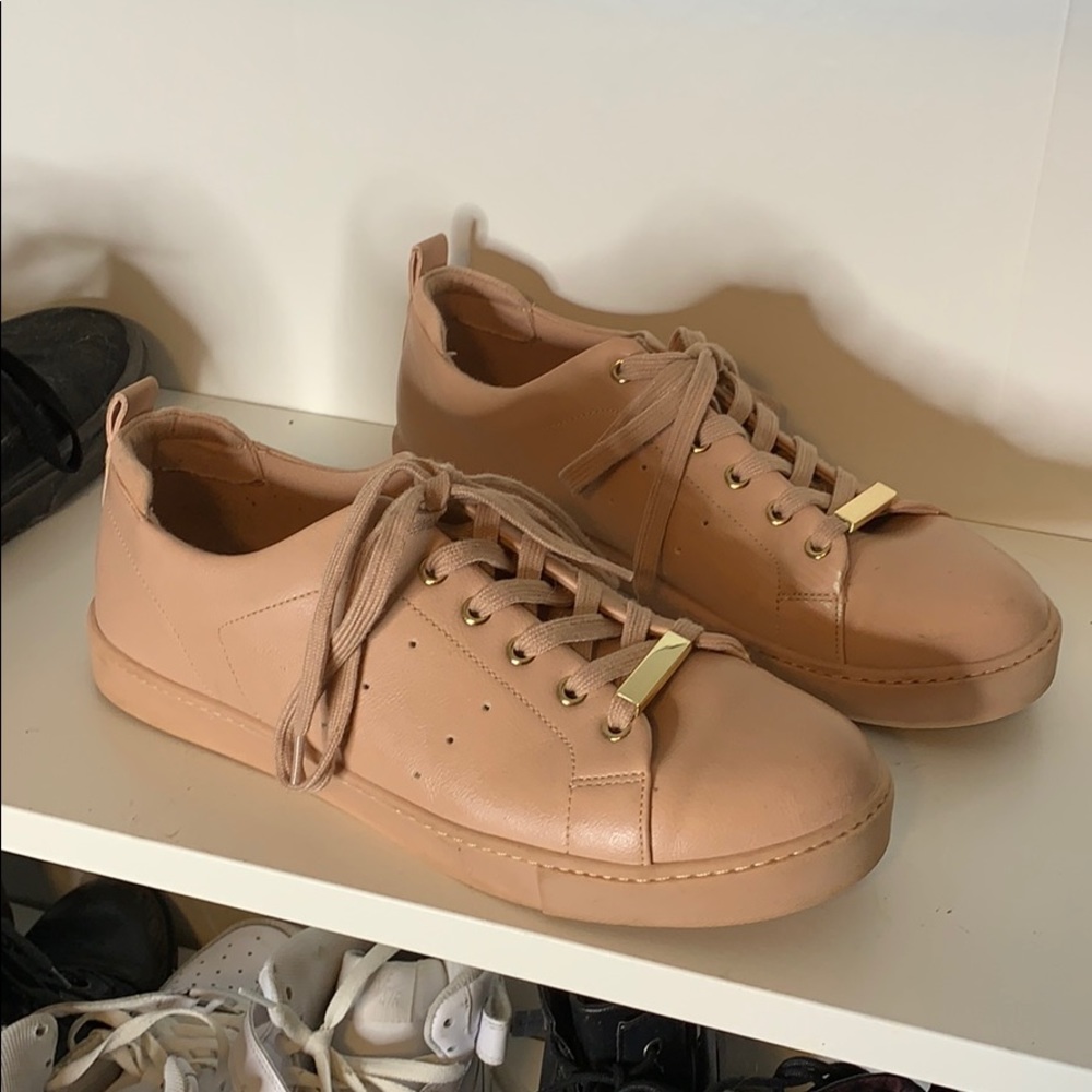 pink sneakers